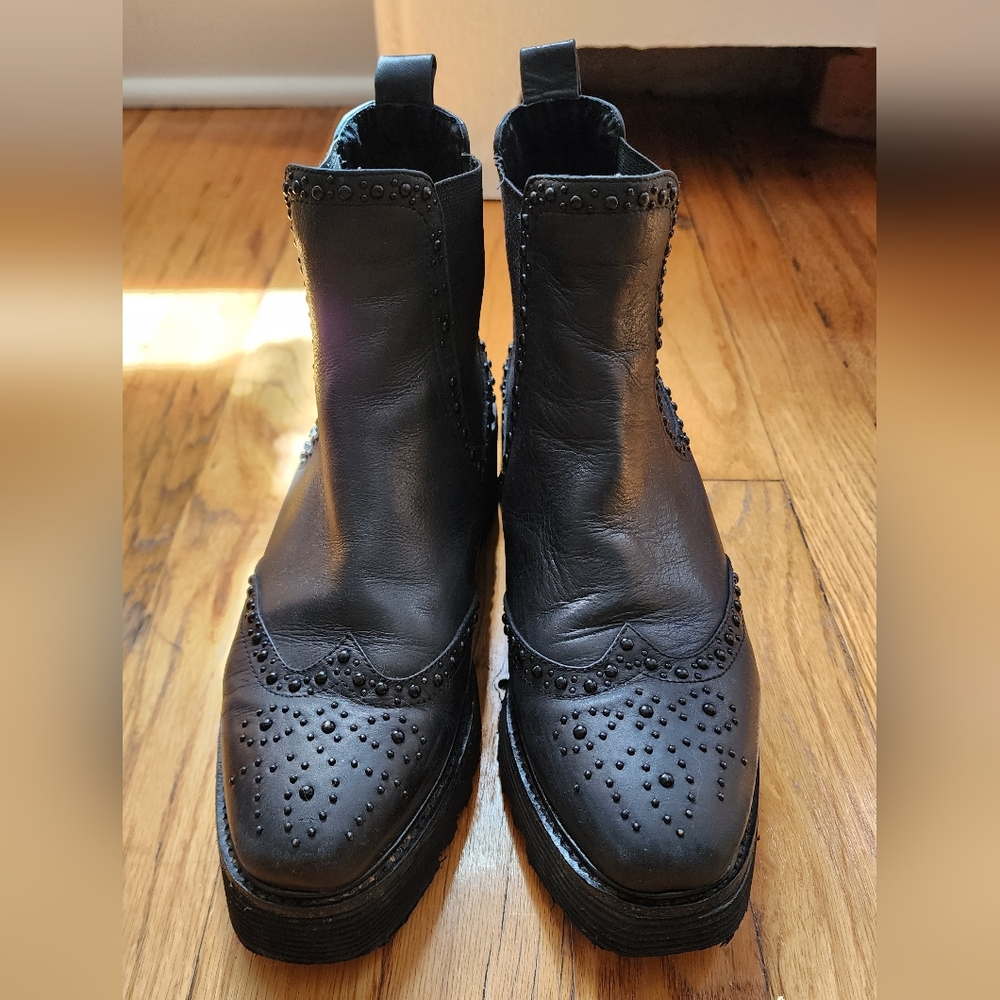 Silent D Platform Ankle Boots Size 6.5 (37)